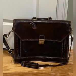 Gourgeous brand new Alberto Bellucci brown leather bag